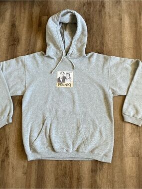 Serial Killer Hoodie Size M Vintage 90s Skate Graphic Hoodie Little Rascals Gray